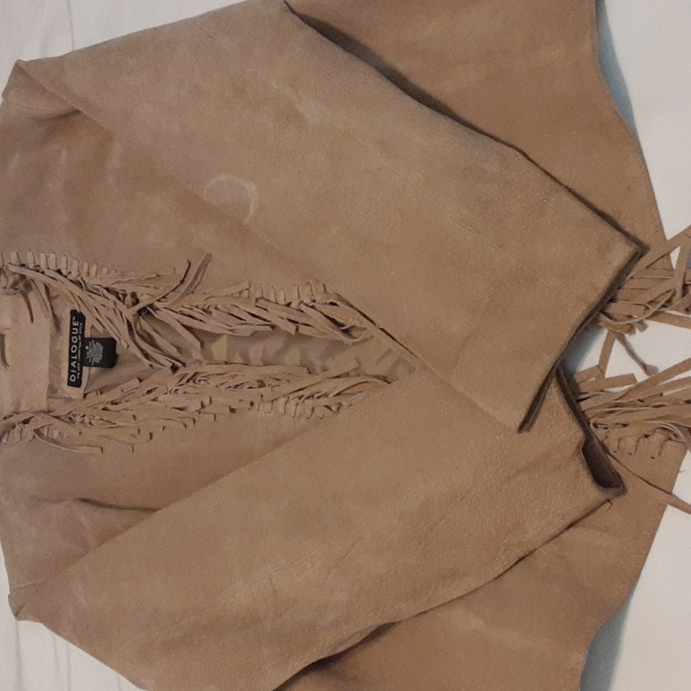 Dialogue Leather Jacket Size Small - image 2